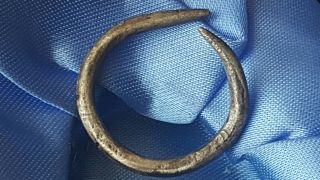 Viking Solid Silver Snake Ring photo