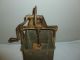 Antique Primitive Butter Churn Galvanized Tin Box Wooden Beater With Hand Crank Other Antique Home & Hearth photo 1