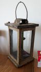 Important Antique Barn Lantern - Painted - Early Lighting - 1850 Primitives photo 9