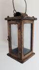 Important Antique Barn Lantern - Painted - Early Lighting - 1850 Primitives photo 2