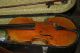 Old Antique Vintage Violin With Case And A Bow String photo 1