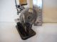 Child ' S Antique Hand Crank Black & Gold Metal Miniature Sewing Machine 90580 Sewing Machines photo 3