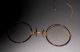 Antique Shur - On Pince Nez Hard - Bridge Eyeglasses,  Gf Bridgechain - Earhook & Case Optical photo 9