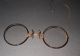 Antique Shur - On Pince Nez Hard - Bridge Eyeglasses,  Gf Bridgechain - Earhook & Case Optical photo 2