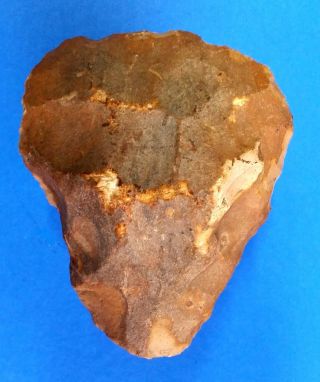 311 Gram Acheulean Flint Hand Axe Neanderthal Paleolithic Tool photo