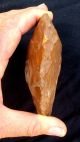 285 Gram Acheulean Flint Hand Axe Neanderthal Paleolithic Tool Awesome Patina Neolithic & Paleolithic photo 5