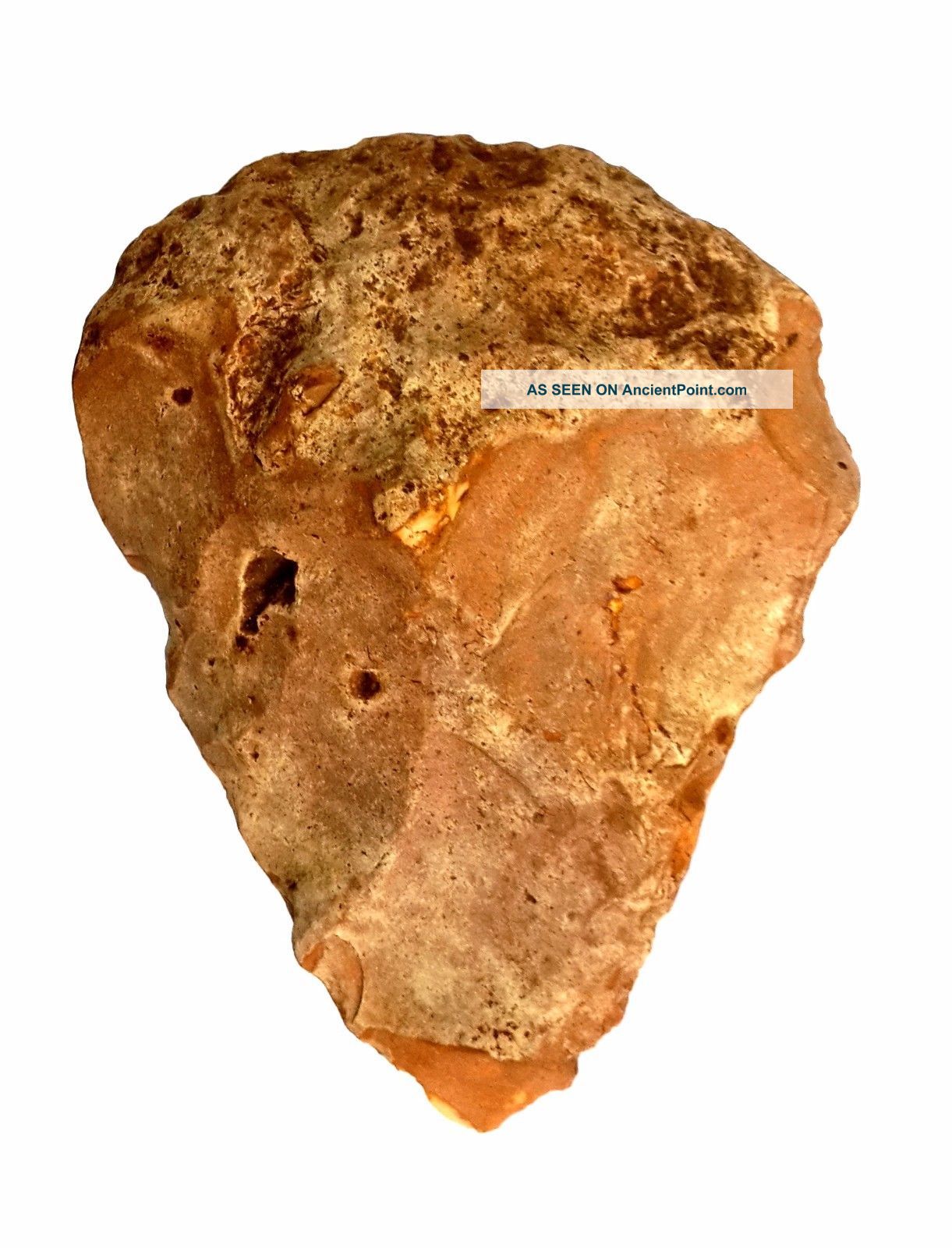 166 Gram Acheulean Flint Hand Axe Neanderthal Paleolithic Tool Neolithic & Paleolithic photo