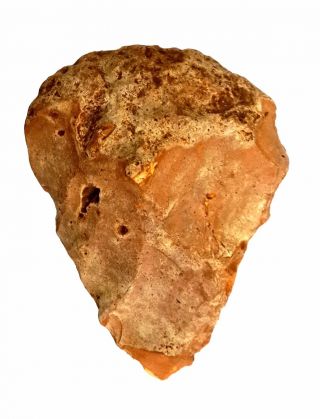 166 Gram Acheulean Flint Hand Axe Neanderthal Paleolithic Tool photo
