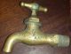 Salvage Solid Brass Fisher Spigot Indoor/outdoor Faucet Vintage Steampunk Garden Plumbing photo 1