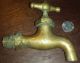 Salvage Solid Brass Fisher Spigot Indoor/outdoor Faucet Vintage Steampunk Garden Plumbing photo 2