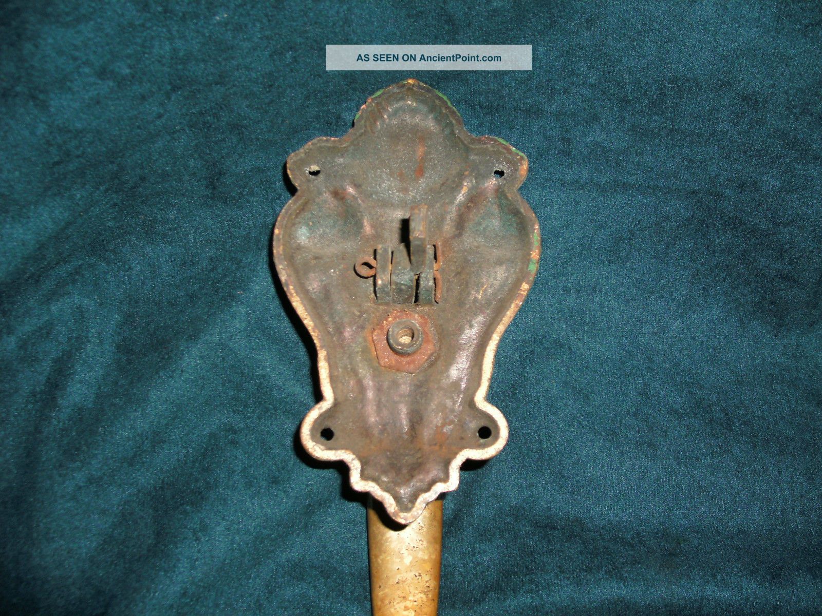 Antique Brass Bronze Door Pull Handle Ornate Scroll Work Design