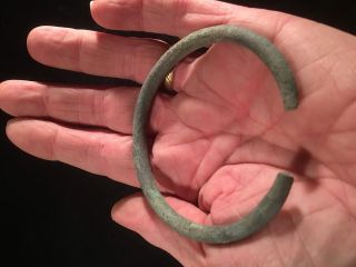 Viking Arm Ring Bracelet Solid Bronze 54 Gram Age 793 - 1066 Ad Baltic Region S photo