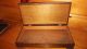 Vintage Wooden Handmade Box / Primitive Box / Early Raised Panel Lid Box Boxes photo 1