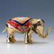 Chinese Collectable Cloisonne Inlaid Rhinestone Handwork Elephant Statue D1385 Elephants photo 4