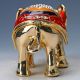 Chinese Collectable Cloisonne Inlaid Rhinestone Handwork Elephant Statue D1385 Elephants photo 5