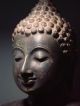 Antique Bronze Meditating Chiengsaen Buddha,  Temple Relic.  19th Century.  Rare Statues photo 1