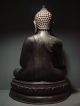 Antique Bronze Meditating Chiengsaen Buddha,  Temple Relic.  19th Century.  Rare Statues photo 2
