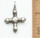 Ancient Viking Ornament Solid Silver Cross Pendant (apl) Reproductions photo 1