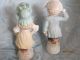 Vintage Antique Bisque Porcelain Figurines Boy & Girl - French Looking Napoleon Figurines photo 3