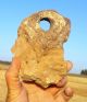 670 Gram Acheulean Flint Stone Semi Tool,  Tool Left Unfinished,  Hanging Handle Neolithic & Paleolithic photo 1