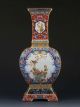 Chinese Cloisonne Handwork Paint Flowers & Birds Porcelain Vase W Yongzheng Mark Vases photo 6