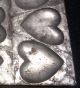 Antique Heart Love 9 Heart Collectible Factory Steel Metal Wall Art Silver Soder Industrial Molds photo 2