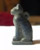 Zurqieh - Af1782 - Ancient Egypt,  Kingdom Lapis Cat Amulet.  1400 B.  C Egyptian photo 1