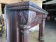 Beefy Antique Carved Oak Fireplace Mantel 65 X 51 Architectural Salvage Fireplaces & Mantels photo 3