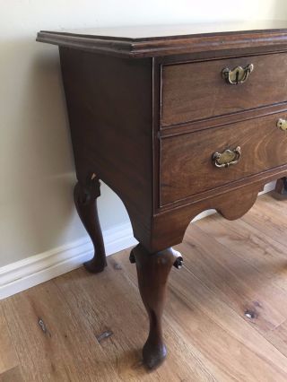 Antique Side Table George Iii 18th Century English Oak Lowboy photo