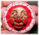 Whimsical Googly Eyed Funny Clown W Bee On His Big Red Nose Studio Button Buttons photo 1