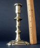 Fine Early Seamed English Brass Candlestick With Horse Hoof Corners,  1730 - 40 Primitives photo 1