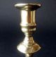 Fine Early Seamed English Brass Candlestick With Horse Hoof Corners,  1730 - 40 Primitives photo 2