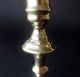 Fine Early Seamed English Brass Candlestick With Horse Hoof Corners,  1730 - 40 Primitives photo 3