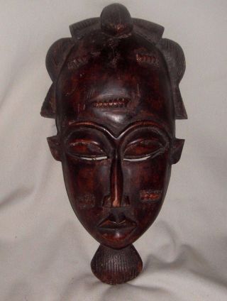 African,  Wooden,  Mask Baule Tribe,  Antique photo