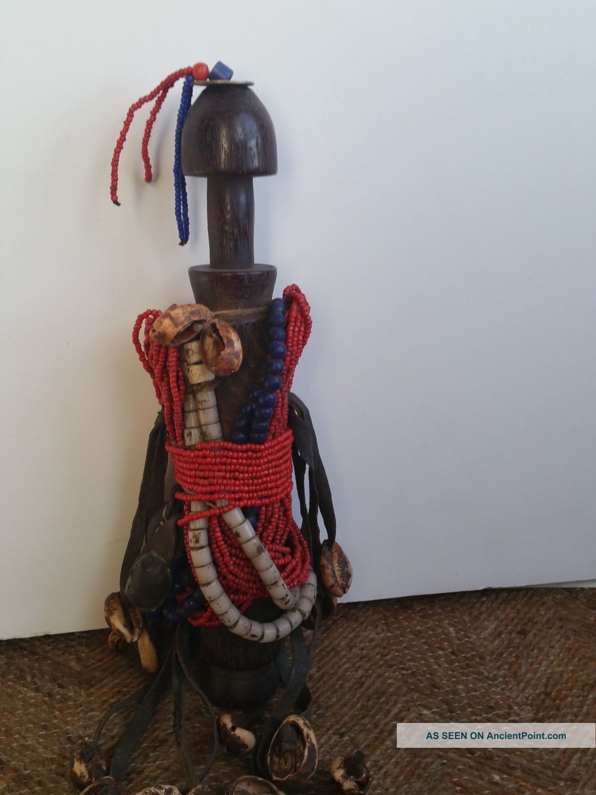 Fali Beaded Doll Phallic,  Cameroon,  African Art Old Tribal Other African Antiques photo