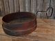 Antique Primitive Early Round Bent Wood Coal Sifter Sieve Tool Aafa Primitives photo 4