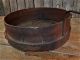 Antique Primitive Early Round Bent Wood Coal Sifter Sieve Tool Aafa Primitives photo 8