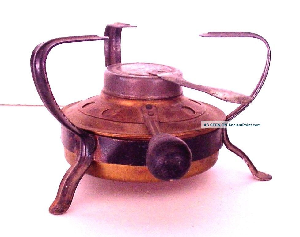 Vintage Single Brass Burner - France - I - Van - Veen - Camping Cook Stove Camp Heater Stoves photo