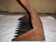 Antique Wood & Metal Primitive Berry Seed Rake With Handle Primitives photo 1