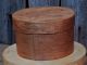 2 Vintage Signed Shaker Oval Wood Box Stacked Pantry Birdseye Maple A, Primitives photo 1