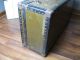 Vintage Antique Steamer Style Hard Sided Suitcase Trunk Locker Railroad Carry On 1900-1950 photo 8