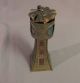 Antique Small Pressed Tin Rotating Lighthouse Style Candle Lantern - Lamps photo 2