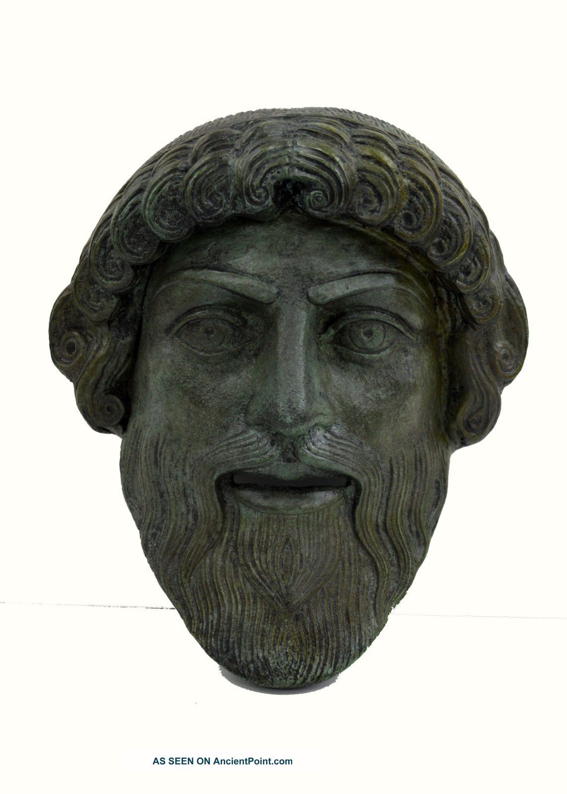 Poseidon Mask Neptune Posidon Bronze God Of The Sea Artifact Reproductions photo