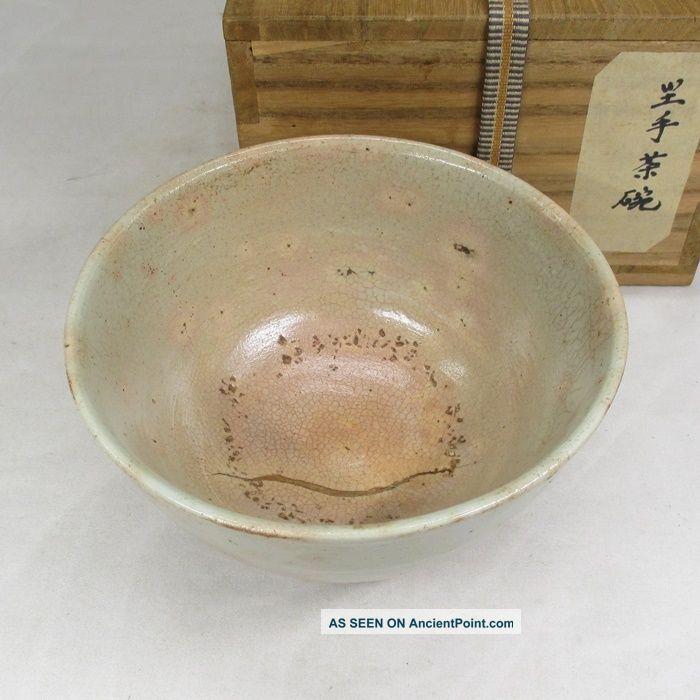 B388: Real Old Korean Joseon Dynasty Pottery Tea Bowl Of Katade - Gohon - Chawan Korea photo