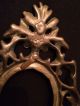 Antique Victorian Style Bronze Or Brass Oval Picture Frame 7.  5 