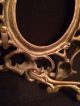 Antique Victorian Style Bronze Or Brass Oval Picture Frame 7.  5 
