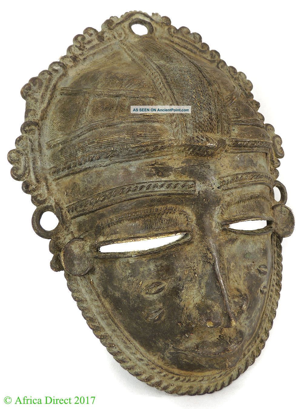 Baule Mask Bronze Cote D ' Ivoire African Art Other African Antiques photo