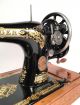 Singer Model 28 Hand Crank Sewing Machine W Bentwood Case Victorian Decals 1918 See more Singer 20u Mechanical Sewing Machine photo 2