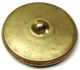 Lg Sz Antique Brass Button Velvet Lined Bird Carrying Flower - 1 & 1/2 