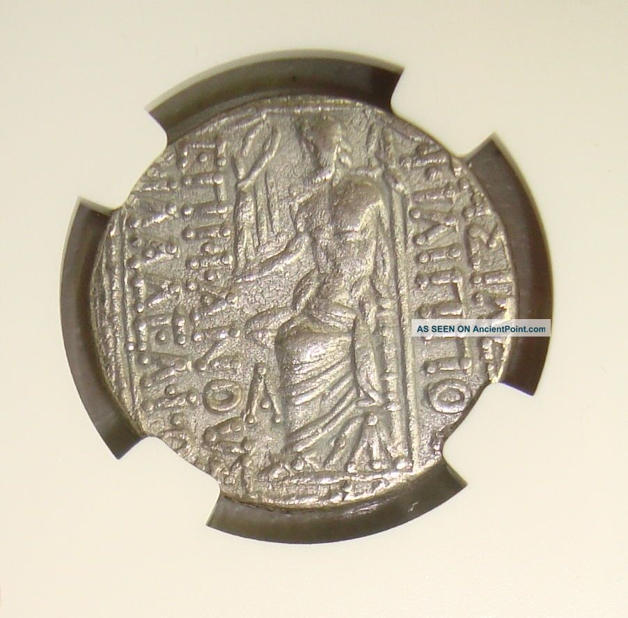 95 - 75 Bc Philip I Seleucid Kingdom Ancient Greek Silver Tetradrachm Ngc Xf Greek photo